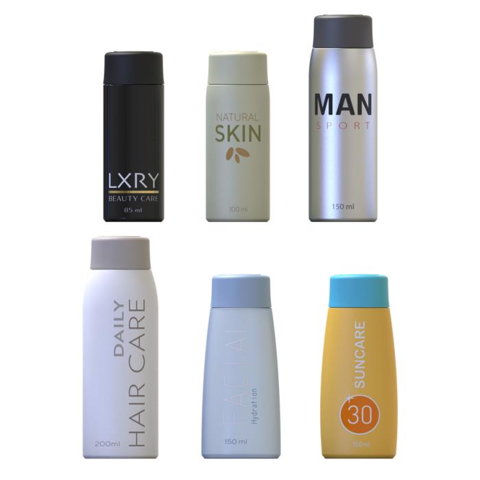 Flairosol 4 Personal Care Bottles